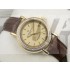 Vacheron Constantin Patrimony Swiss 2824 Automatic Gold Dial Stick Markers Diamond Bezel Gold