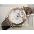 Vacheron Constantin Patrimony Swiss 2824 Automatic White Dial Stick Numeral Markers Rose Gold