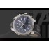 Breitling Bentley Swiss 7750 Mens Automatic Blue Dial Black Leather Strap