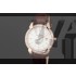 Vacheron Constantin Patrimony Swiss 2824 Automatic White Dial Stick Roman Numeral Markers Diamond Bezel Rose Gold