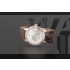 Vacheron Constantin Patrimony Swiss 2824 Automatic White Dial Stick Roman Numeral Markers Diamond Bezel Rose Gold