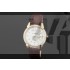 Vacheron Constantin Patrimony Swiss 2824 Automatic White Dial Stick Markers Diamond Bezel Gold 