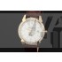 Vacheron Constantin Patrimony Swiss 2824 Automatic White Dial Stick Roman Numeral Markers Diamond Bezel Gold