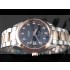 Omega Seamaster Swiss 2824 Mens Automatic Black Dial Diamond Markers Rose Gold