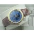 Omega De Ville Swiss 2824 Mens Automatic Blue Dial Sub-Dial Roman Markers Gold