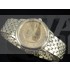 Omega De Ville Swiss 2824 Mens Automatic Gold Dial Diamond Stick Markers Gold