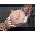 Omega De Ville Swiss 2824 Mens Automatic Rose Gold Dial Stick Markers Rose Gold