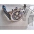 Navitimer Black Dial Silver Ring Breitling Chronograph Black Leather Bracelet