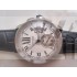  Cartier Callibre De Cartie W7100037 Mens Automatic Silver White Swiss ETA 2824