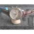 Breitling 1884 Swiss 7750 Mens Automatic White Dial Brown Leather