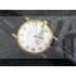 Patek Philippe Calatrava Swiss Automatic Black Leather Strap Gold 