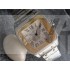 Cartier Santos Two Tone Automatic Watch Gold Bezel