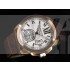 Cartier Calibre De Cartier Swiss 2824 Automatic White Dial Roman Numeral Markers Rose Gold