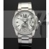 Cartier Calibre De Cartier Swiss 2824 Automatic White Dial Stainless Steel Bracelet