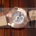 Cartier Ballon Bleu De Cartier Skeleton Brown Strap Swiss ETA 2824