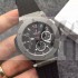 Hublot Big Bang Black Dial Silver Ring Chronograph Black Rubber Strap