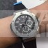 Hublot Big Bang Black Dial Silver Ring Chronograph Black Rubber Strap