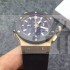 Hublot Big Bang Black Dial Chronograph Rose Gold Case Black Rubber Strap