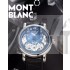 MontBlanc Nicolas Rieussec Anniversary Edition Swiss Chronograph-Skeleton Dial-Leather Strap