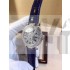 Franck Muller Swiss eta2824 Automatic Watch-Full Diamonds Dial Stick Hour Markers-Leather Bracelet