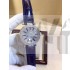 Franck Muller Swiss eta2824 Automatic Watch-Full Diamonds Dial Stick Hour Markers-Leather Bracelet