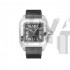  Cartier Santos W2020020 Mens Automatic Black Swiss ETA 2824